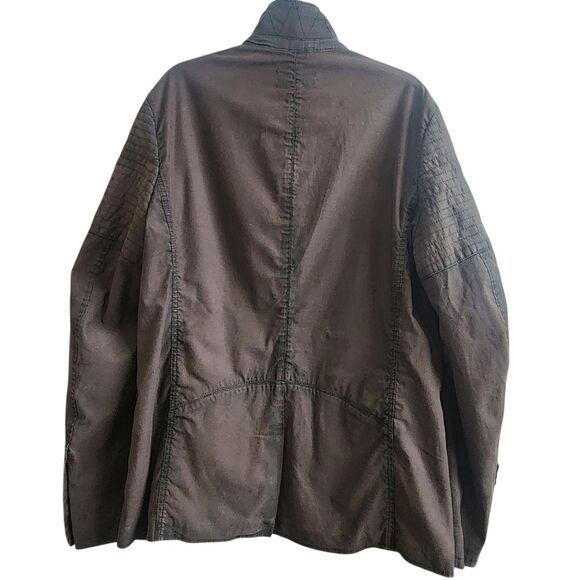 Rogue State Mens NWOT Brown Military/Utility Jacket-Cotton-Seam Details-Rugged L - Picture 2 of 15